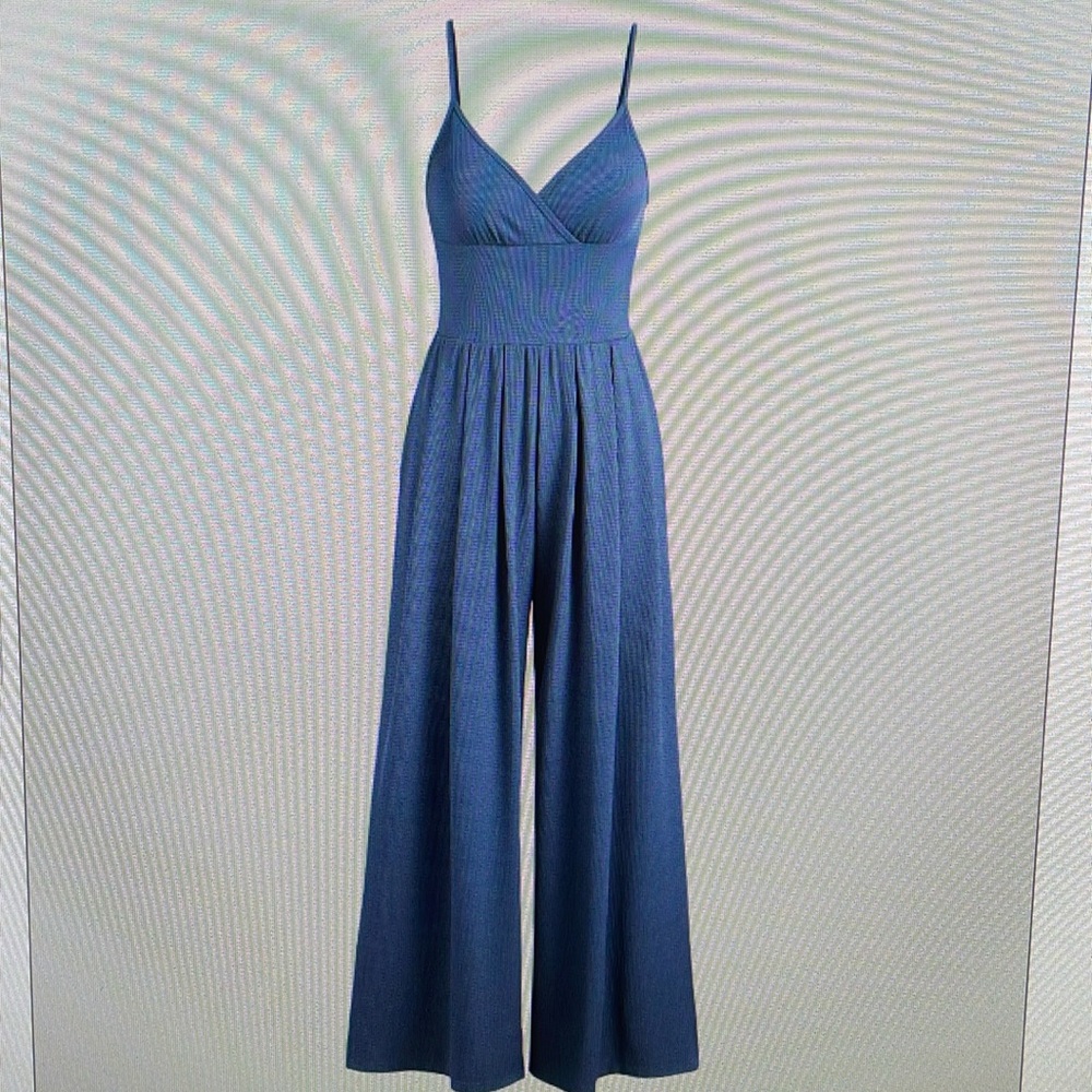 Cider V-Neck Cami Wide Leg Jumpsuit